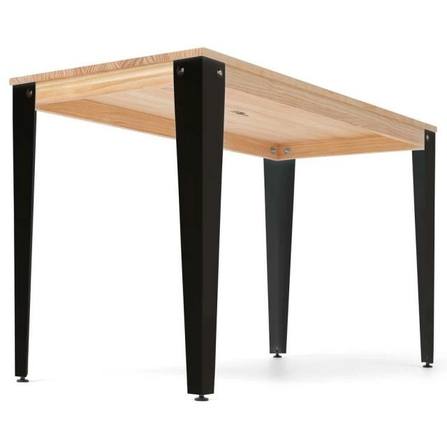 Budget ✨ Table Salle à Manger Lunds 80x120x75cm Noir-naturel. ✔️ 4 Budget ✨ Table Salle à Manger Lunds 80x120x75cm Noir-naturel. ✔️ – Image 4