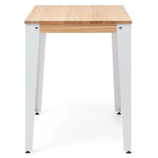Acheter ???? Table Salle à Manger Lunds 80x140x75cm Métal Blanc-naturel. ???? 3 Acheter ???? Table Salle à Manger Lunds 80x140x75cm Métal Blanc-naturel. ???? – Image 3