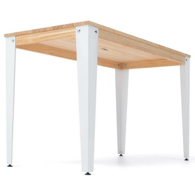 Acheter ???? Table Salle à Manger Lunds 80x140x75cm Métal Blanc-naturel. ???? 4 Acheter ???? Table Salle à Manger Lunds 80x140x75cm Métal Blanc-naturel. ???? – Image 4