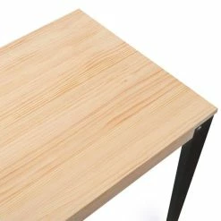 Sortie ???? Table Salle à Manger Lunds 80x180x75cm Noir-plateau Bois Finition Naturel. ???? 4 Sortie ???? Table Salle à Manger Lunds 80x180x75cm Noir-plateau Bois Finition Naturel. ???? -Buffets Shop table salle a manger lunds 80x180x75cm noir plateau bois finition naturel 05