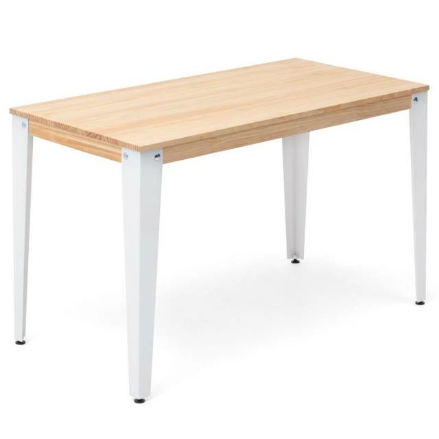 Acheter ???? Table Salle à Manger Lunds 90x160x75cm Blanc-plateau Bois Finition Naturel. ???? 1 Acheter ???? Table Salle à Manger Lunds 90x160x75cm Blanc-plateau Bois Finition Naturel. ????