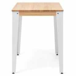 Acheter ???? Table Salle à Manger Lunds 90x160x75cm Blanc-plateau Bois Finition Naturel. ???? 7 Acheter ???? Table Salle à Manger Lunds 90x160x75cm Blanc-plateau Bois Finition Naturel. ???? -Buffets Shop table salle a manger lunds 90x160x75cm blanc plateau bois finition naturel 03