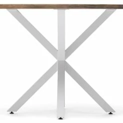 Nouveau ❤️ Table Salle A Manger Ovale Pied étoile 160x100cm Blanc-Bois Vieillie ❤️ -Buffets Shop table salle a manger ovale pied etoile 160x100cm blanc bois vieillie 05
