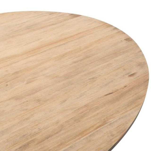 Top 10 ???? Table Salle à Manger Ovale Pied étoile 160x80cm Blanc-bois Vieilli ???? 5 Top 10 ???? Table Salle à Manger Ovale Pied étoile 160x80cm Blanc-bois Vieilli ???? – Image 5