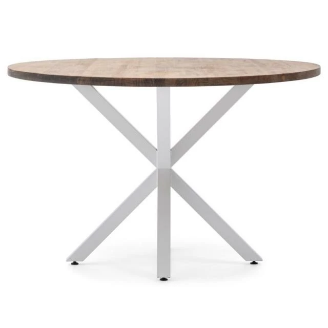 Le moins cher ???? Table Salle A Manger Ovale Pied étoile 180x100cm Blanc-Bois Vieilli ❤️ 3 Le moins cher ???? Table Salle A Manger Ovale Pied étoile 180x100cm Blanc-Bois Vieilli ❤️ – Image 3