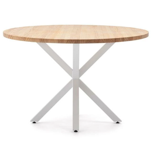 Table salle à manger ovale pied étoile scandinave 160x90cm blanc-bois naturel Acheter ???? Table Salle à Manger Ovale Pied étoile Scandinave 160x90cm Blanc-bois Naturel ???? -Buffets Shop table salle a manger ovale pied etoile scandinave 160x90cm blanc bois naturel 03