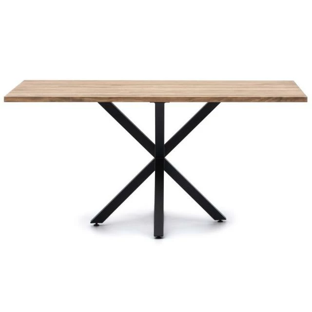 Top 10 ???? Table Salle à Manger Pied étoile Industriel 160x80cm Noir-bois Vieilli ???? 2 Top 10 ???? Table Salle à Manger Pied étoile Industriel 160x80cm Noir-bois Vieilli ???? – Image 2