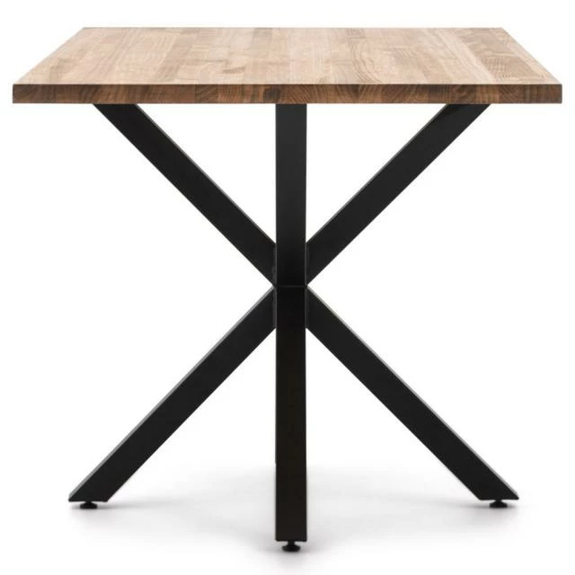 Top 10 ???? Table Salle à Manger Pied étoile Industriel 160x80cm Noir-bois Vieilli ???? 3 Top 10 ???? Table Salle à Manger Pied étoile Industriel 160x80cm Noir-bois Vieilli ???? – Image 3