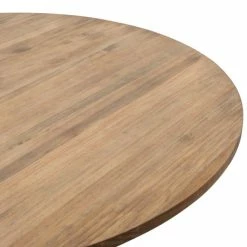 Coupon ???? Table Salle à Manger Ronde Pied étoile Industriel 120cm Noir-bois Vieilli ???? -Buffets Shop table salle a manger ronde pied etoile industriel 120cm noir bois vieilli 05
