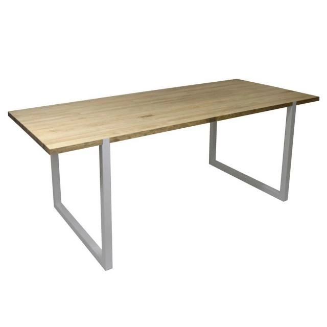 Table salle à manger Uley Vintage Industriel Pied Blanc. 80X140x76cm Coupon ???? Table Salle à Manger Uley Vintage Industriel Pied Blanc. 80X140x76cm ???? -Buffets Shop table salle a manger uley vintage industriel pied blanc