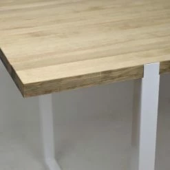 Sortie ???? Table Salle à Manger Uley Vintage Industriel Pied Blanc. 80X160x76cm ???? -Buffets Shop table salle a manger uley vintage industriel pied blanc 80x160x76cm 3