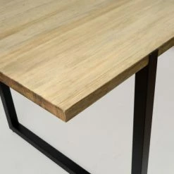Bon marché ???? Table Salle à Manger Uley Vintage Industriel Pied Noir. 80X160x76cm ???? 7 Bon marché ???? Table Salle à Manger Uley Vintage Industriel Pied Noir. 80X160x76cm ???? -Buffets Shop table salle a manger uley vintage industriel pied noir 80x160x76cm 4