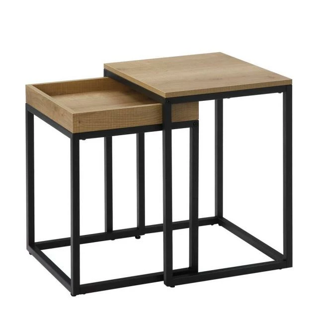 Tables gigognes bois métal GM L40 x P45 x H55 cm et PM L38 x P40 x H51 cm De gros ???? Tables Gigognes Bois Métal GM L40 X P45 X H55 Cm Et PM L38 X P40 X H51 Cm ✔️ -Buffets Shop tables gigognes bois metal gm l40 x p45 x h55 cm et pm l38 x p40 x h51 cm 01