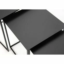 Vente flash ???? Tables Gigognes Métal Noir 36x36x45+43x43x50+50x50x55cm - Par 3 ⌛ -Buffets Shop tables gigognes metal noir 36x36x45 43x43x50 50x50x55cm par 3 04